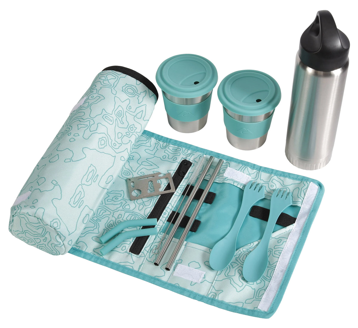 10 Piece Reusable Cutlery & Drinkware Combo Set N5699
