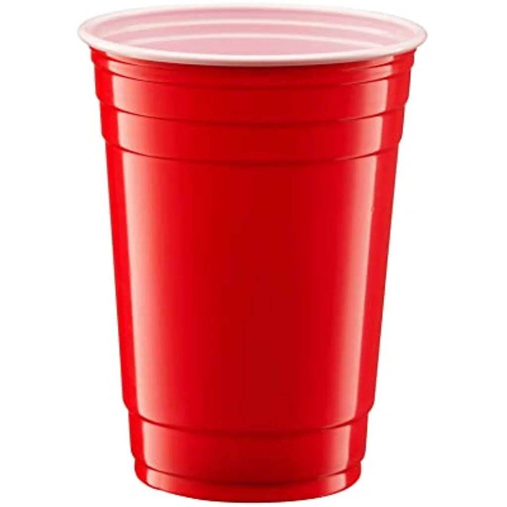 Red 18 Oz. Disposable Plastic Cups F145