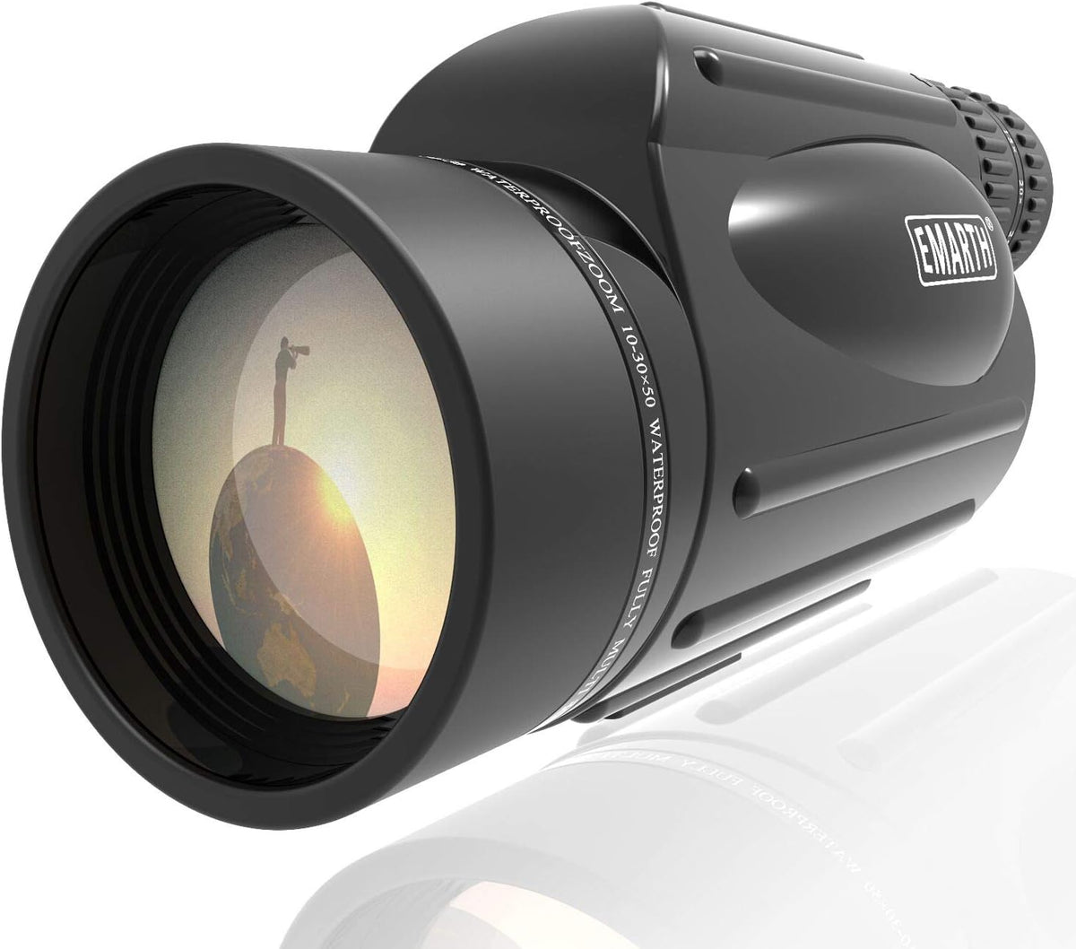 10-30X50 Zoom Monocular Telescope BAK4 Prism Waterproof V416