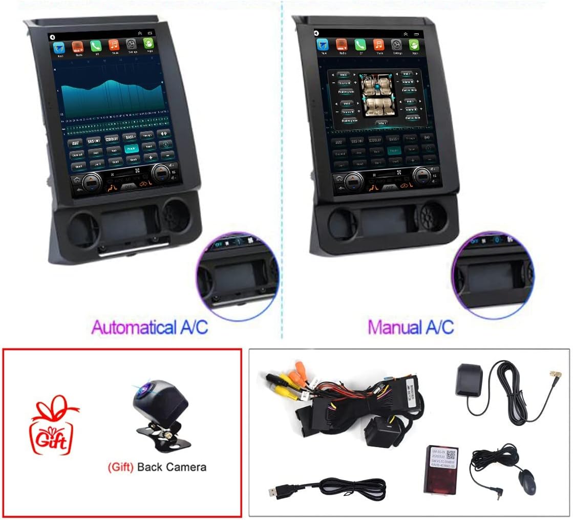 12.1inch Touch Screen Car Stereo Navigation with Wireless Carplay O786