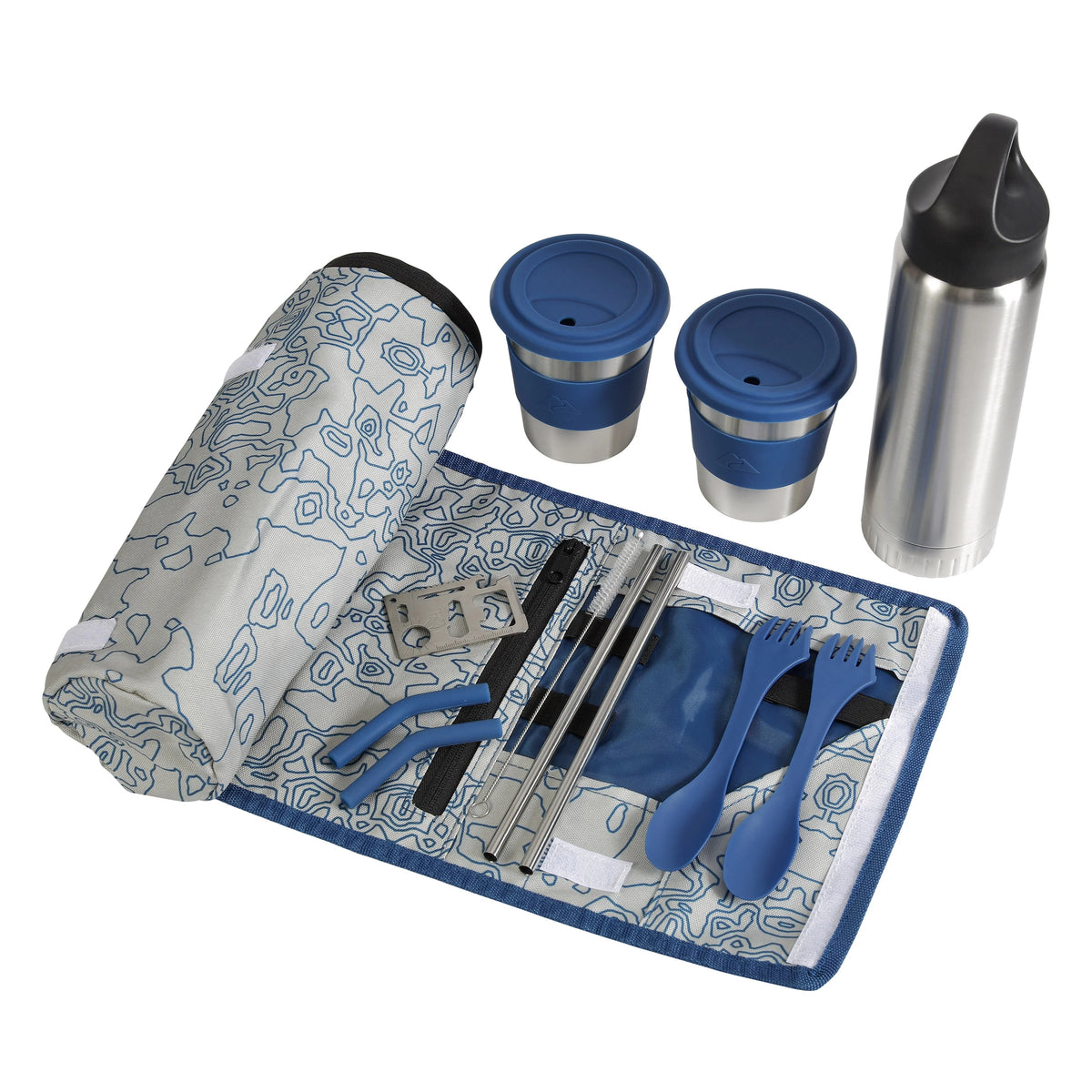 10 Piece Reusable Cutlery & Drinkware Combo Set N5699