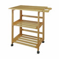 Folding Kitchen Cart with Two Shelves H590