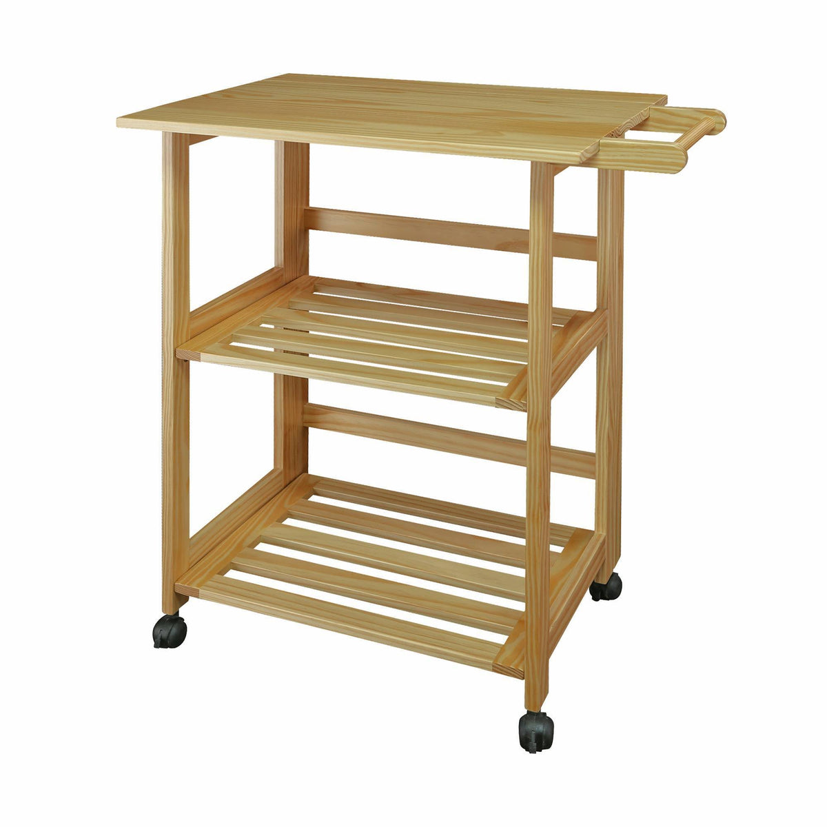 Folding Kitchen Cart with Two Shelves H590
