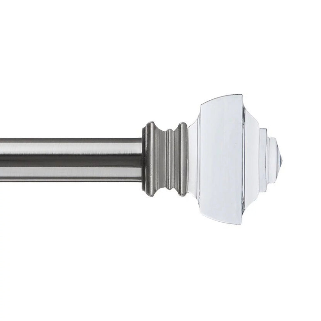 1" Curtain Rod Set Brushed Nickel 72"-144" C606208