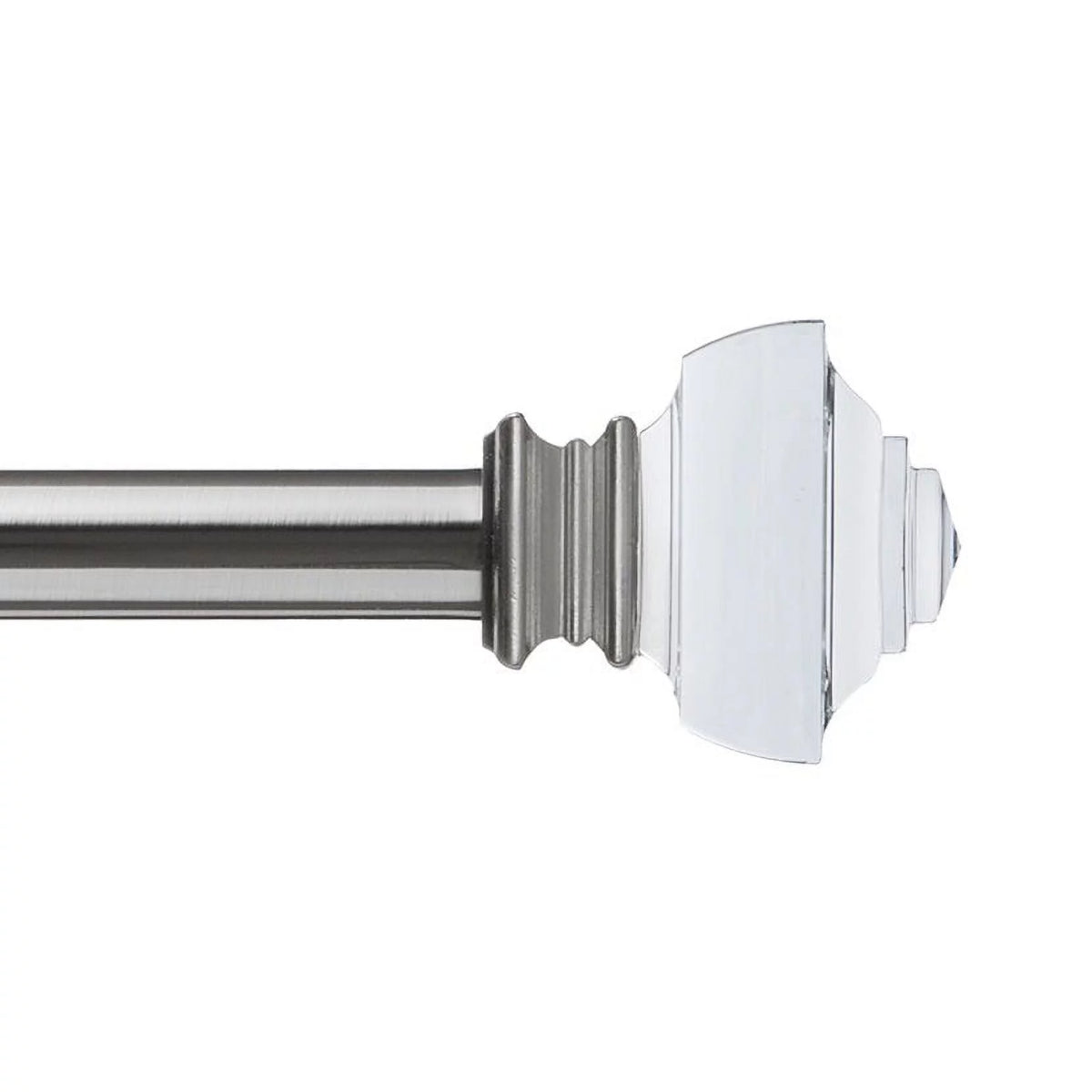 1" Curtain Rod Set Brushed Nickel 72"-144" C606208