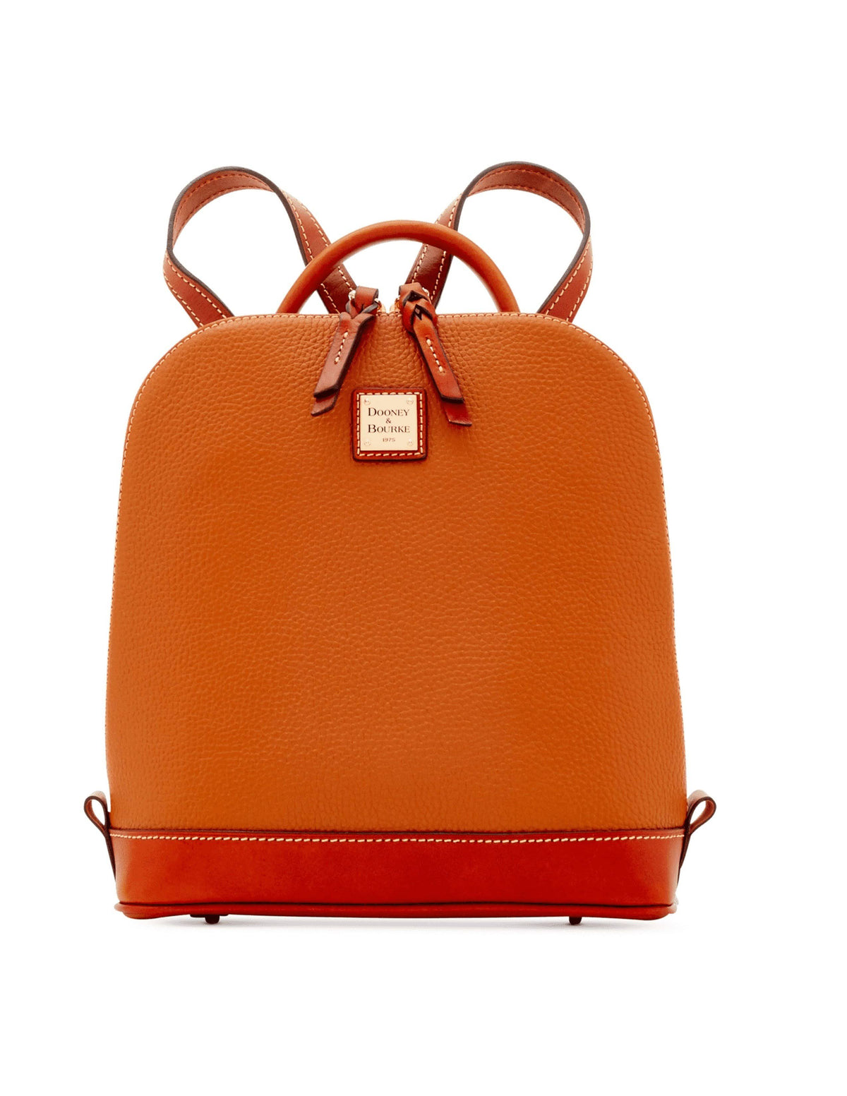 Caramel Pebble Zip Backpack C6548