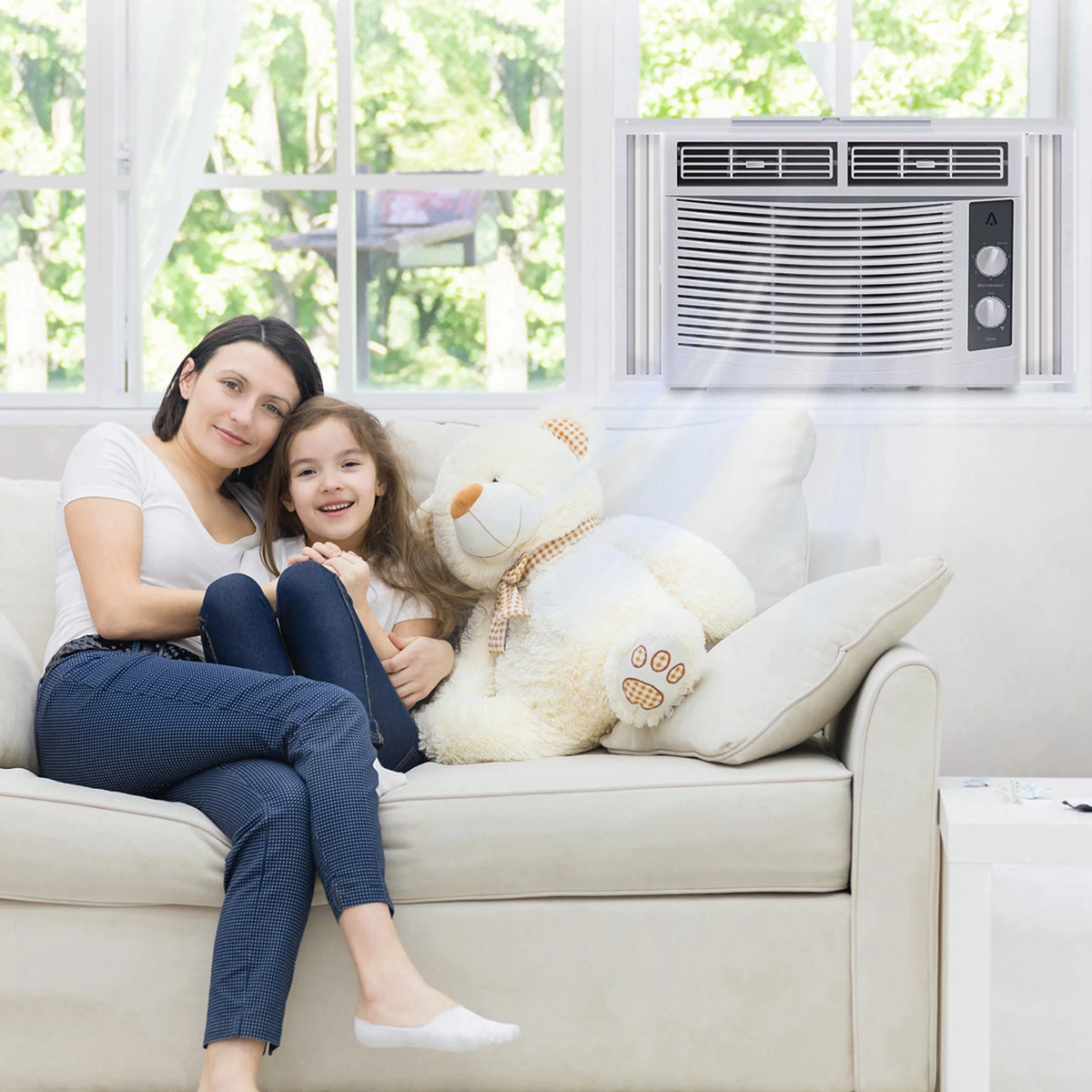 115V Window-Mounted Air Conditioner 6,000 BTU with Remote Control O20126