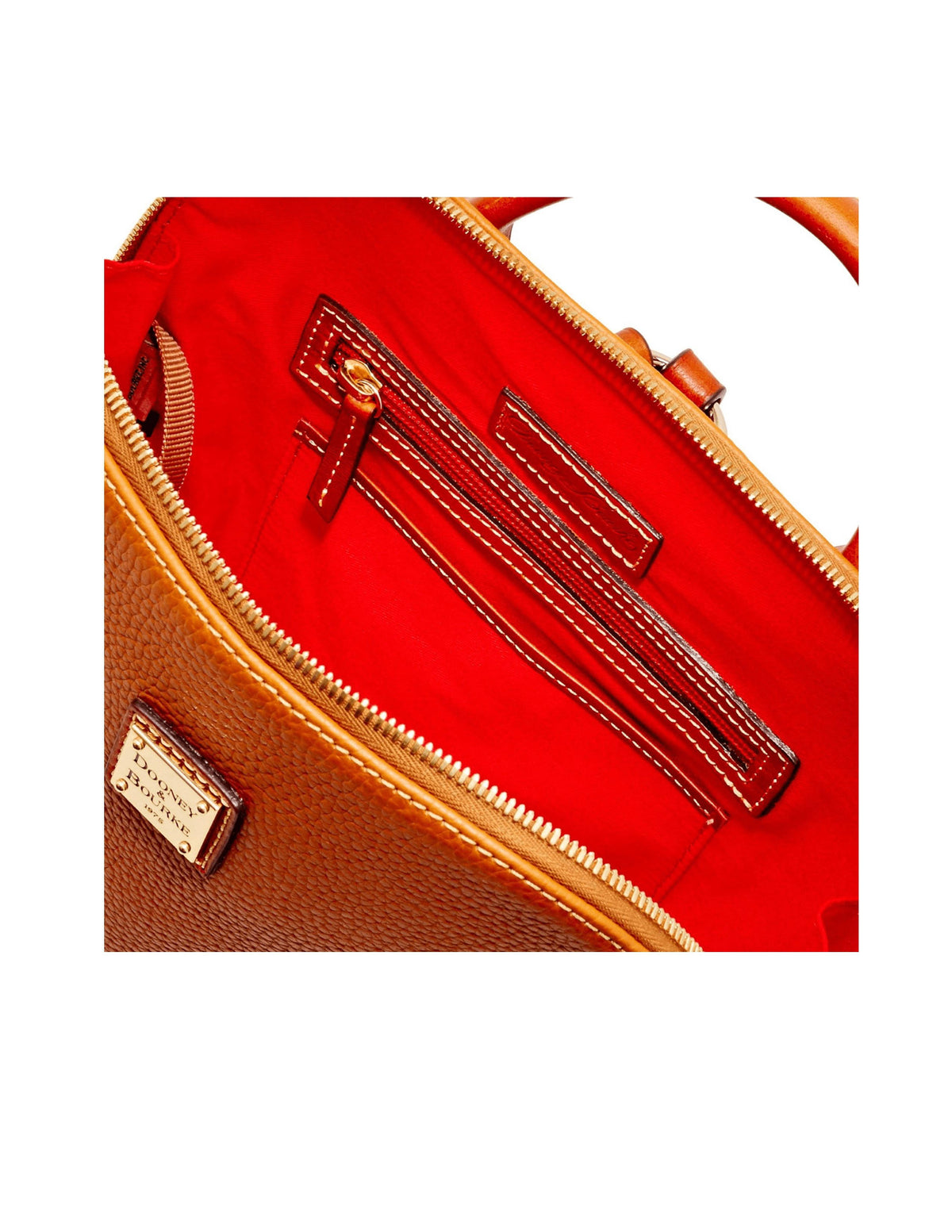 Caramel Pebble Zip Backpack C6548