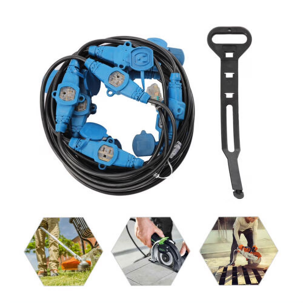 12 Awg 13 Plugs 65FT Power Extension Cord G547