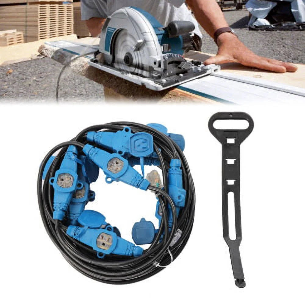 12 Awg 13 Plugs 65FT Power Extension Cord G547
