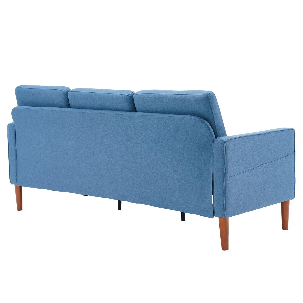 Dark Grey L Shaped Linen Fabric Convertible Sectional Sofa H643285