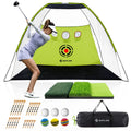 10 x 7 ft Golf Practice Net with Golf Mat, Tees and Balls H247201