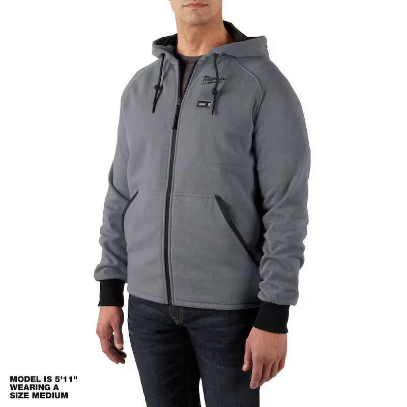 12-Volt Cordless Gray Heated Jacket Hoodie Kit I336