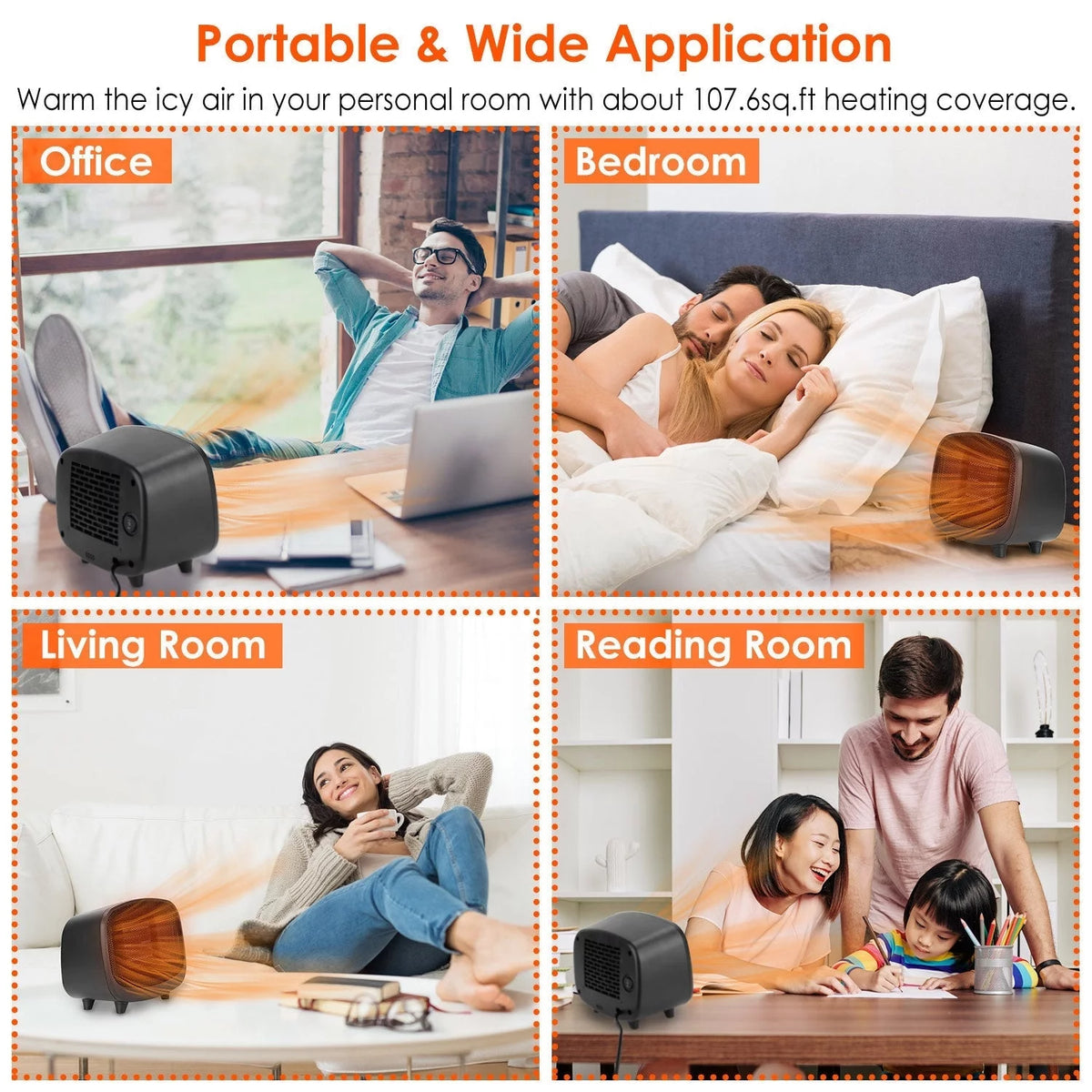 Portable Mini PTC Ceramic Space Heater N57482