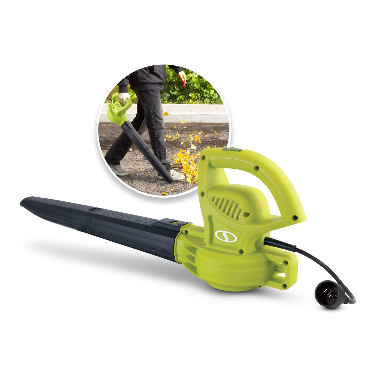 Electric Leaf Blower 6-Amp 155-mph 260-CFM Gray D410445