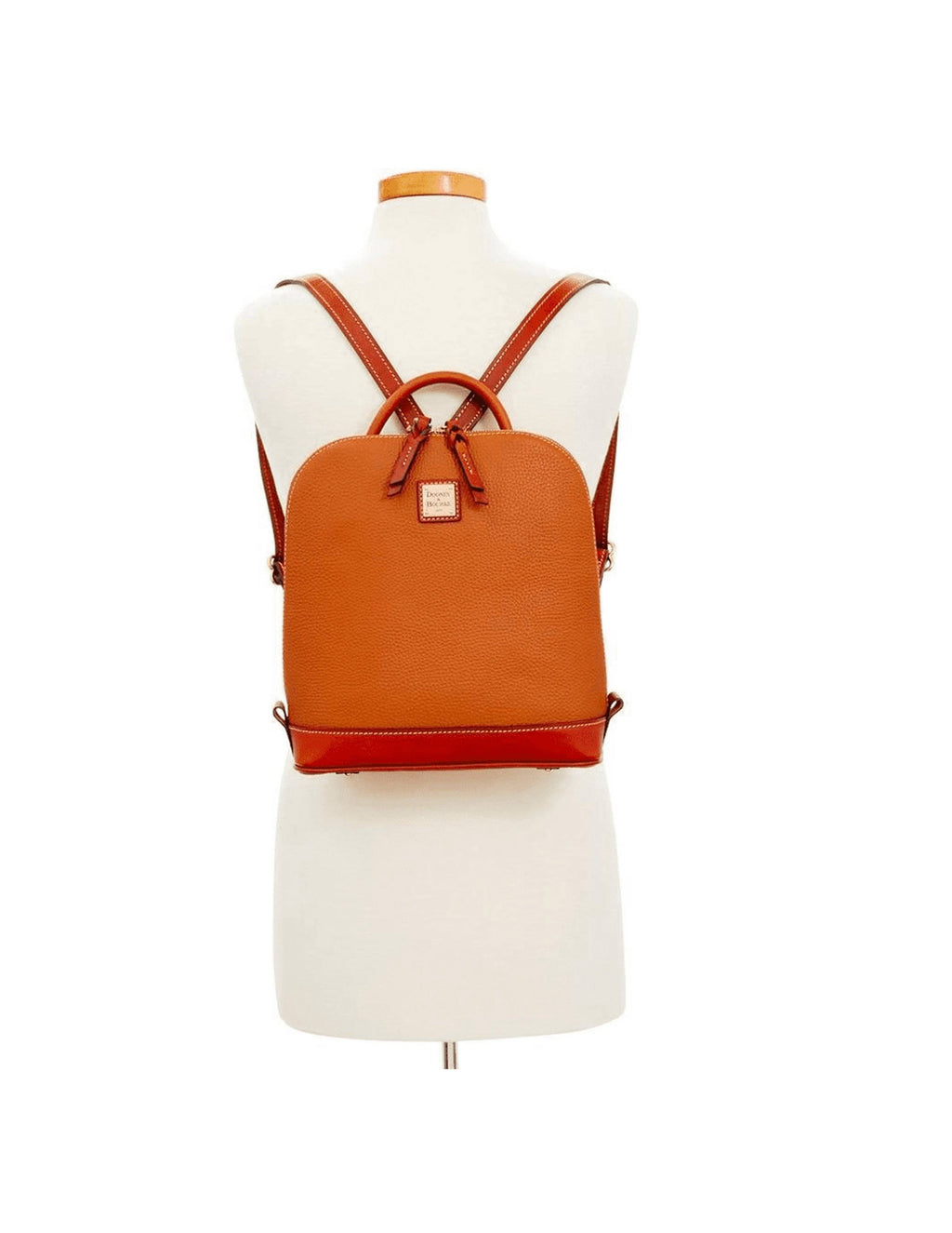 Caramel Pebble Zip Backpack C6548