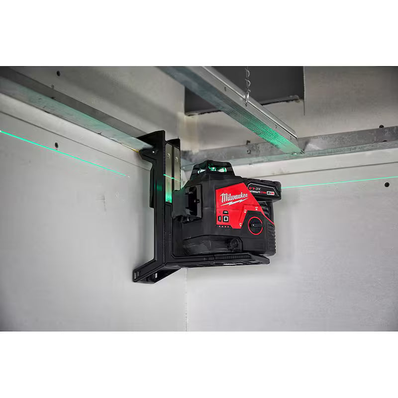 12-Volt Cordless Green 3-Plane Laser Level Kit with Laser Distance Meter T853