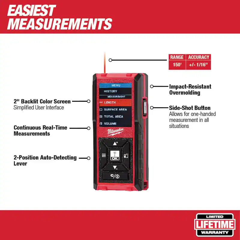 12-Volt Cordless Green 3-Plane Laser Level Kit with Laser Distance Meter T853