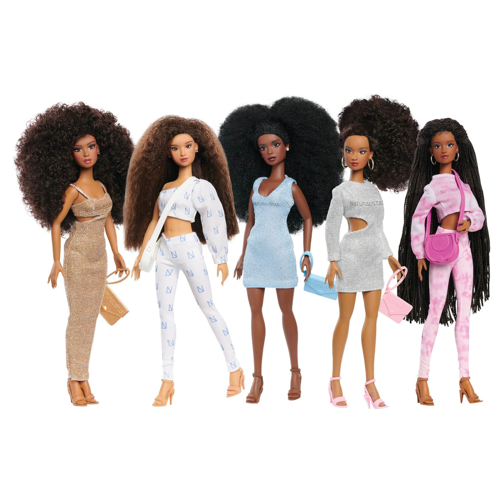 11.5-inch Fashion Doll with 4B Textured Hair, Medium Brown Skin Tone J4678