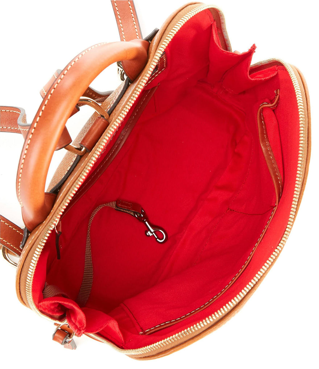Caramel Pebble Zip Backpack C6548
