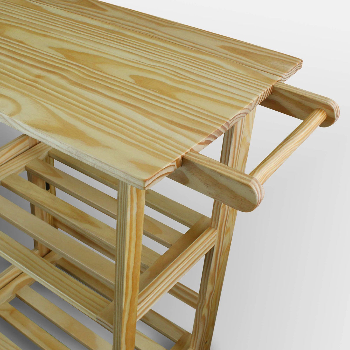 Folding Kitchen Cart with Two Shelves H590