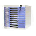 10-Layer Flat File Cabinet with Lock X431290