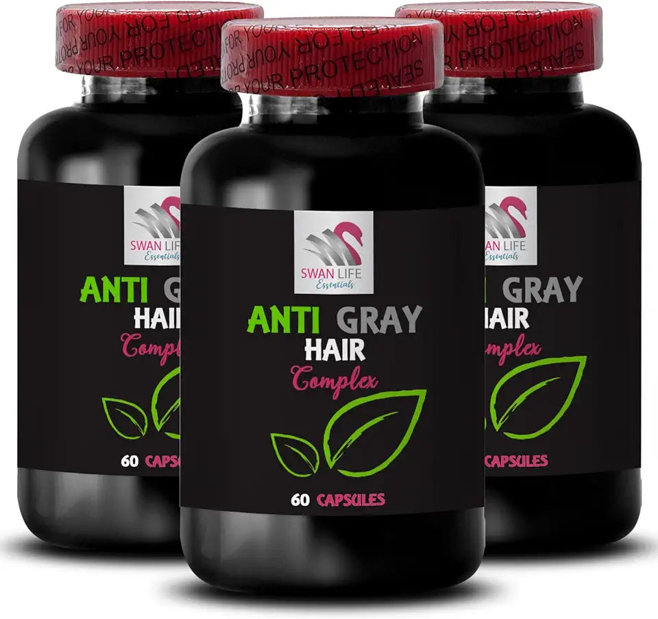Anti Gray Hair Supplement 180 Capsules T174305