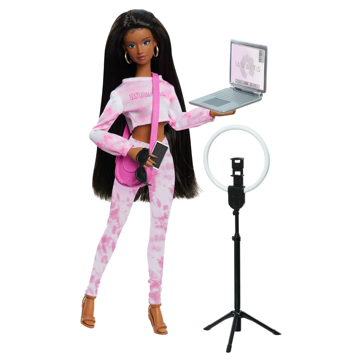 11.5-inch Fashion Doll with 4B Textured Hair, Medium Brown Skin Tone J4678