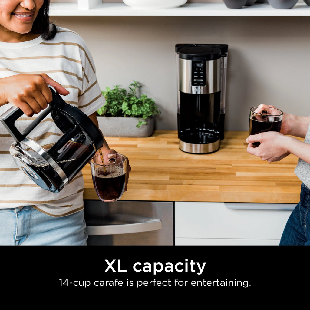 14-Cup Programmable Coffee Maker with Glass Carafe D2066