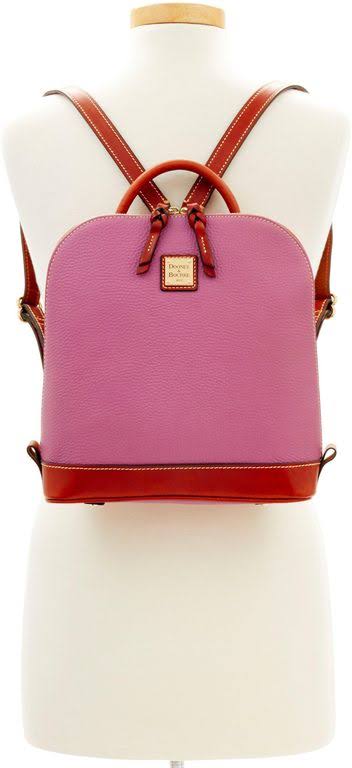Caramel Pebble Zip Backpack C6548