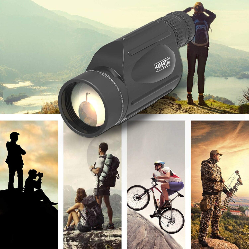 10-30X50 Zoom Monocular Telescope BAK4 Prism Waterproof V416