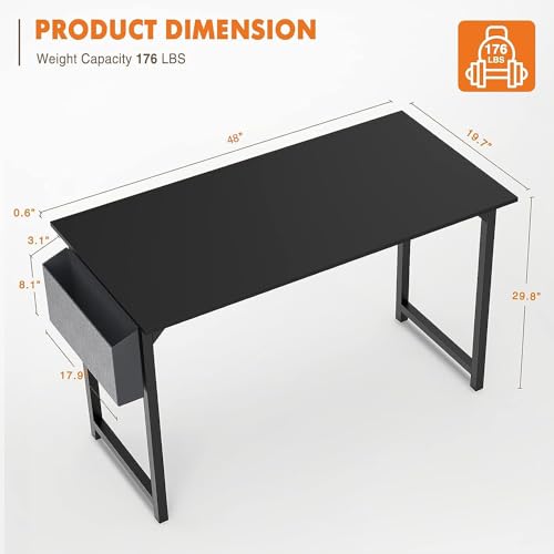 32 Inch Small Computer Office Desk with Storage Bag F82851