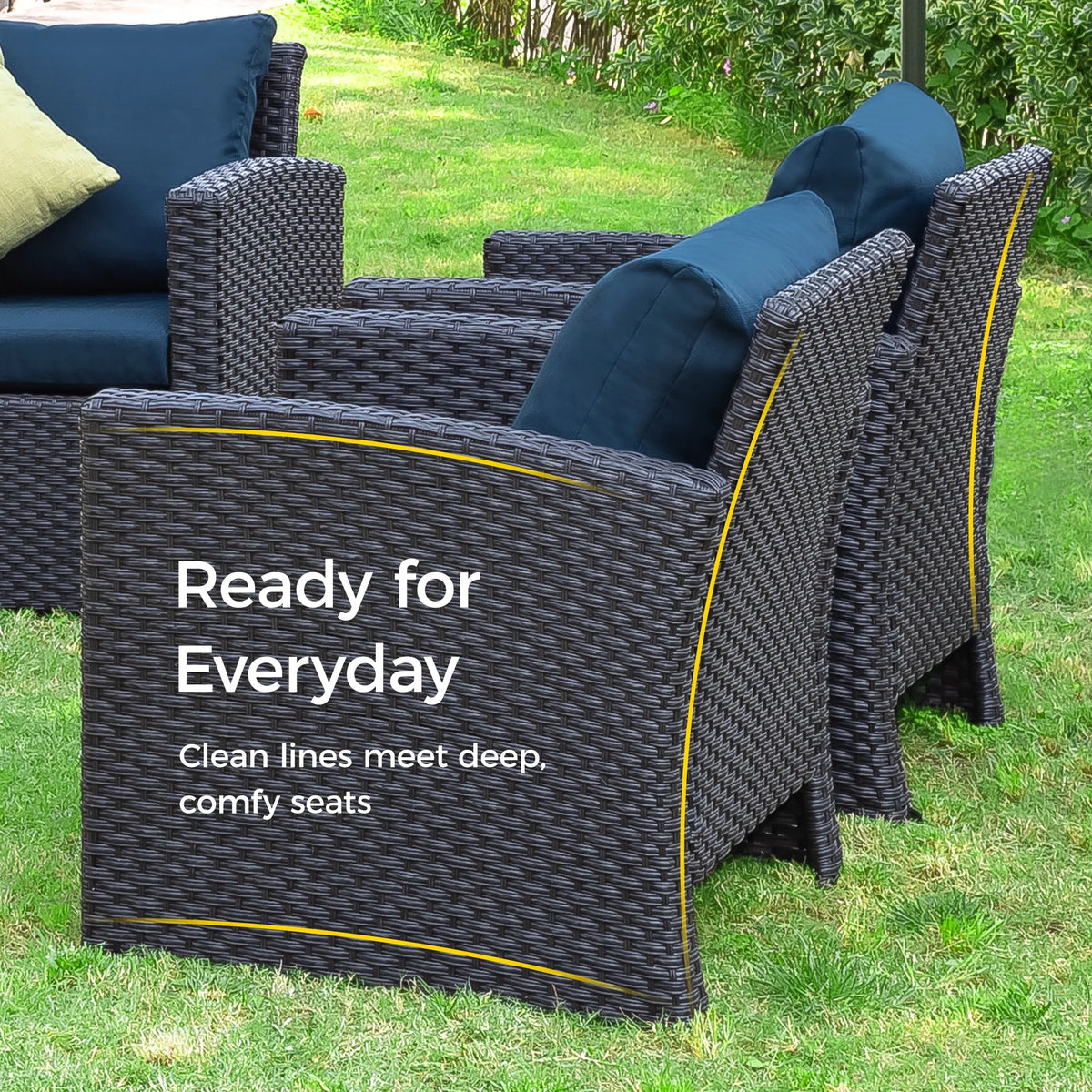 10 Pieces All Weather PE Wicker Rattan Outdoor Sectional Sofa P12163