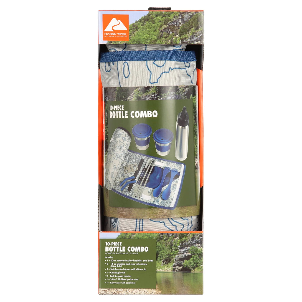 10 Piece Reusable Cutlery & Drinkware Combo Set N5699
