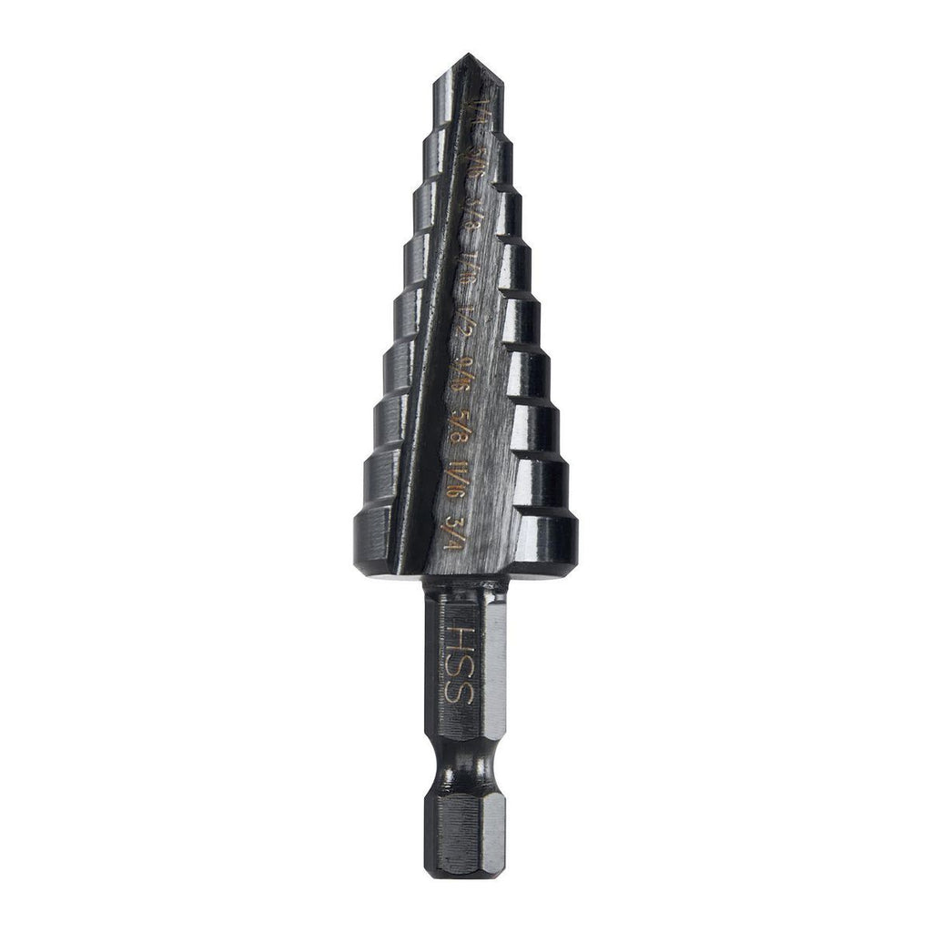 1/4 in. to 3/4 in. Black Oxide Step Drill Bit U6495