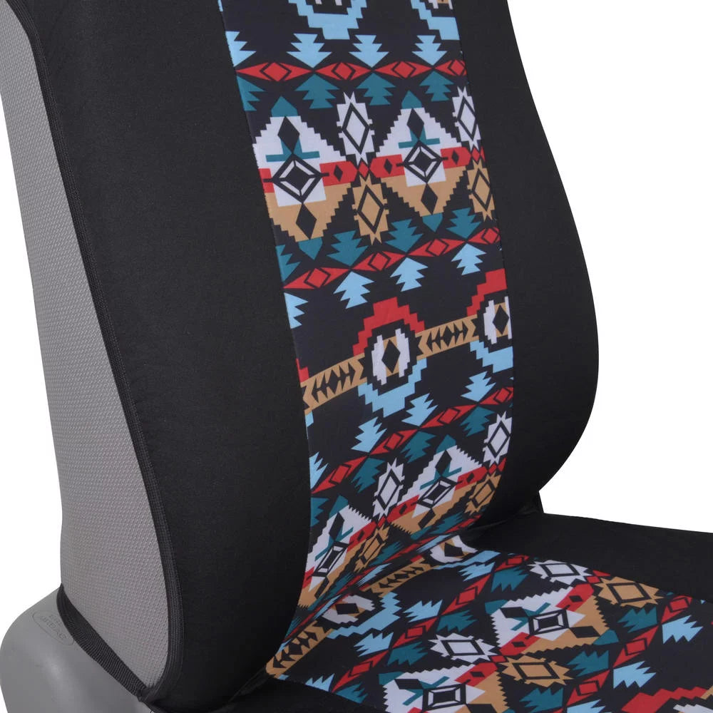 Two Tone Pattern Car Seat Covers Polyester U1731