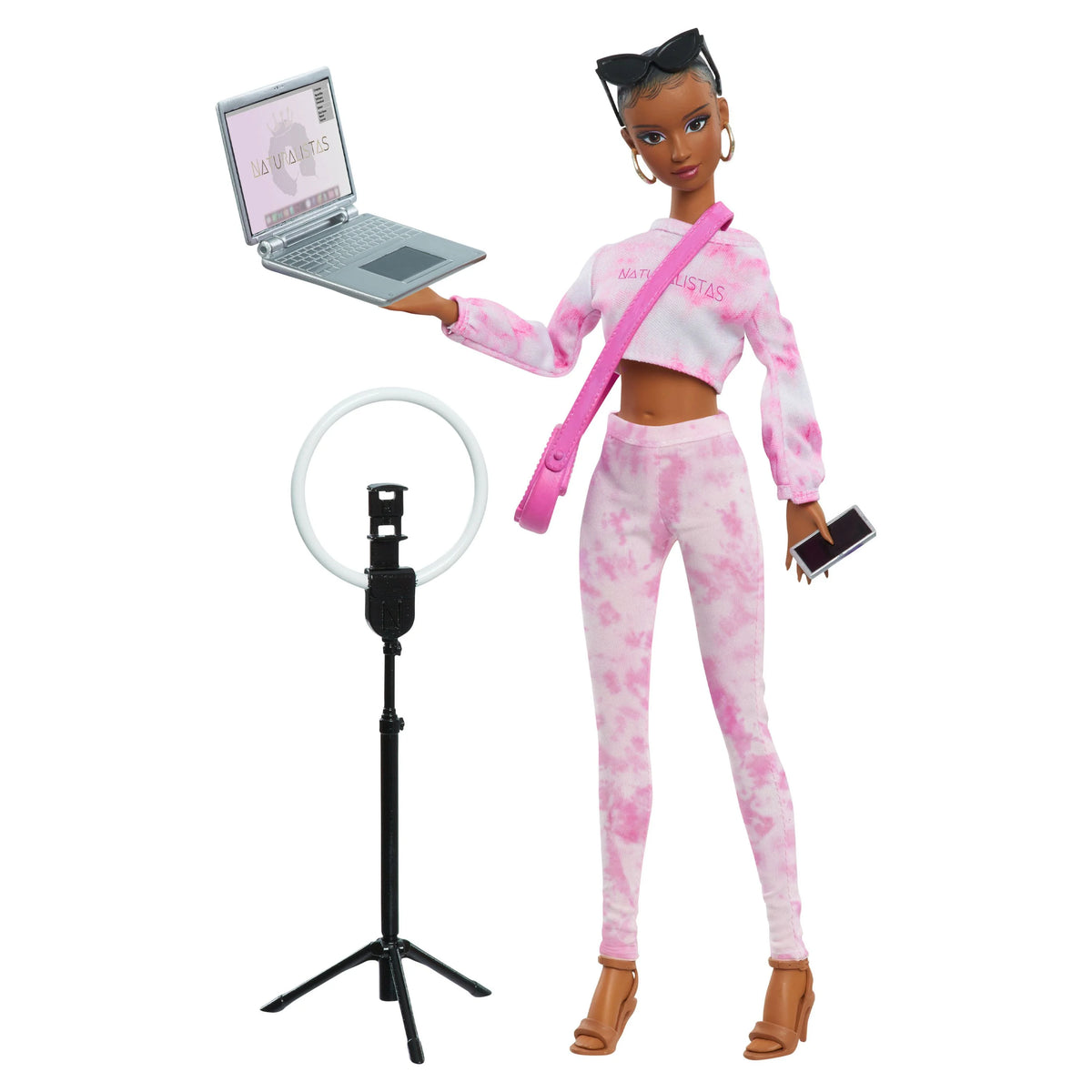 11.5-inch Fashion Doll with 4B Textured Hair, Medium Brown Skin Tone J4678