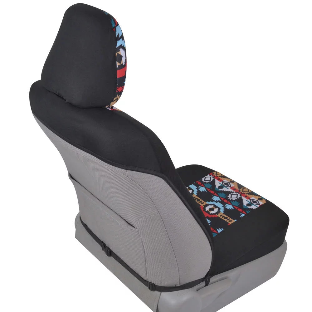 Two Tone Pattern Car Seat Covers Polyester U1731