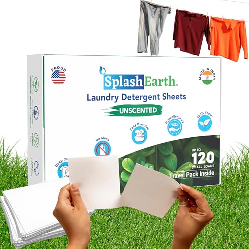 120 Loads Laundry Detergent Sheets J591