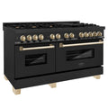 60 Dual Fuel Range in Black Stainless Steel B896931