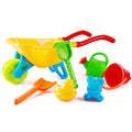 Kids Wheelbarrow Play Set with Watering Can Spade Rake Bucket S5761