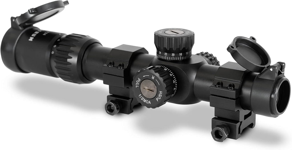 1-6x24 First Focal Plane Rifle Scope with Illuminated MOA Reticle B9462