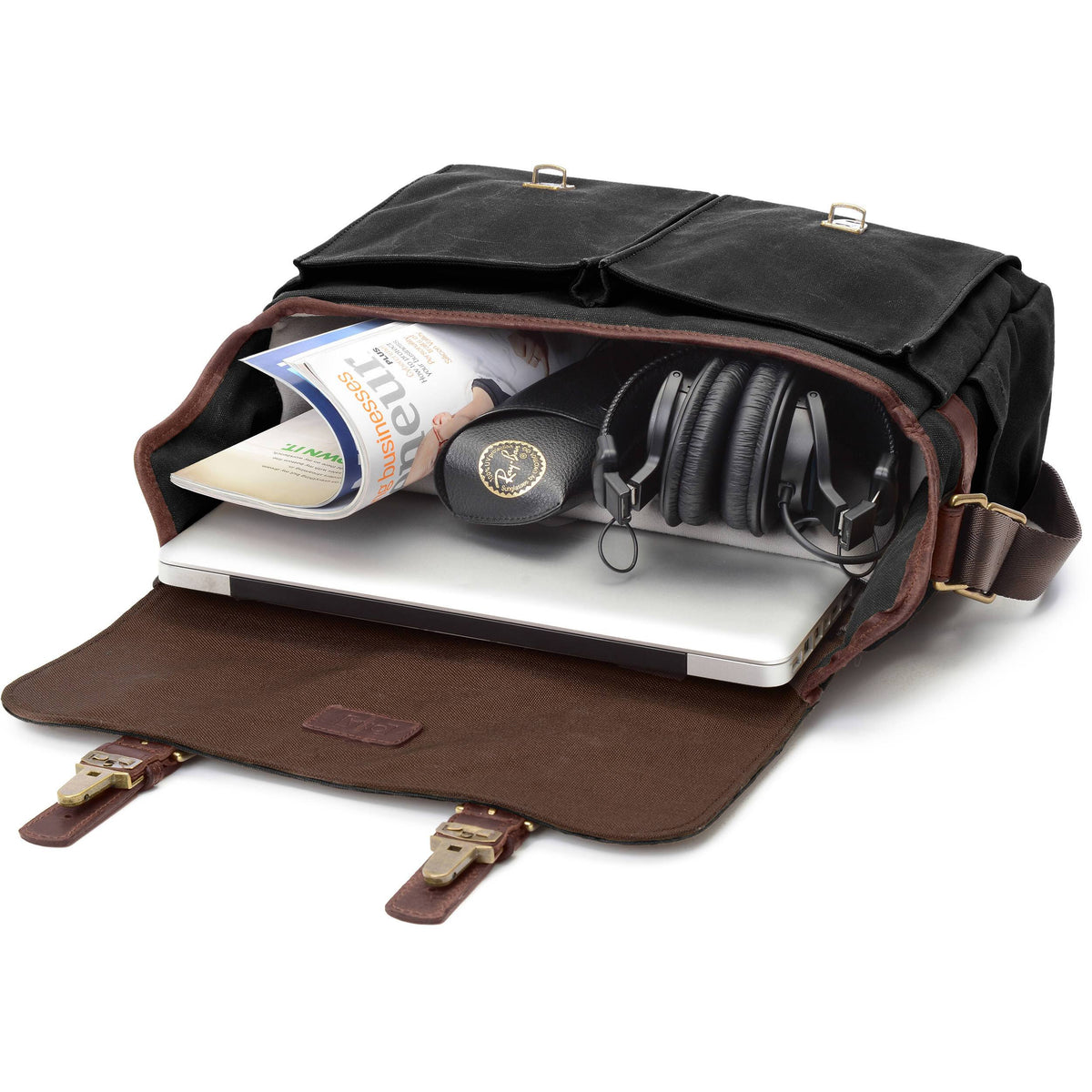 Black Camera Messenger Bag Y74285