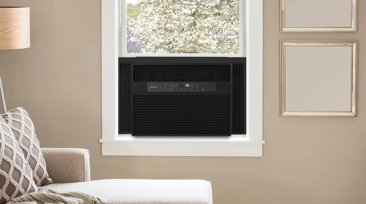 10,000 BTU 115V Smart Window AC with Remote, White F55287
