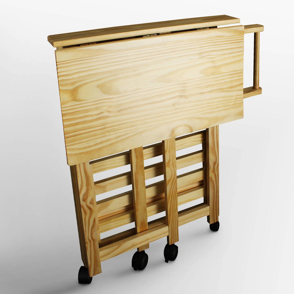 Folding Kitchen Cart with Two Shelves H590