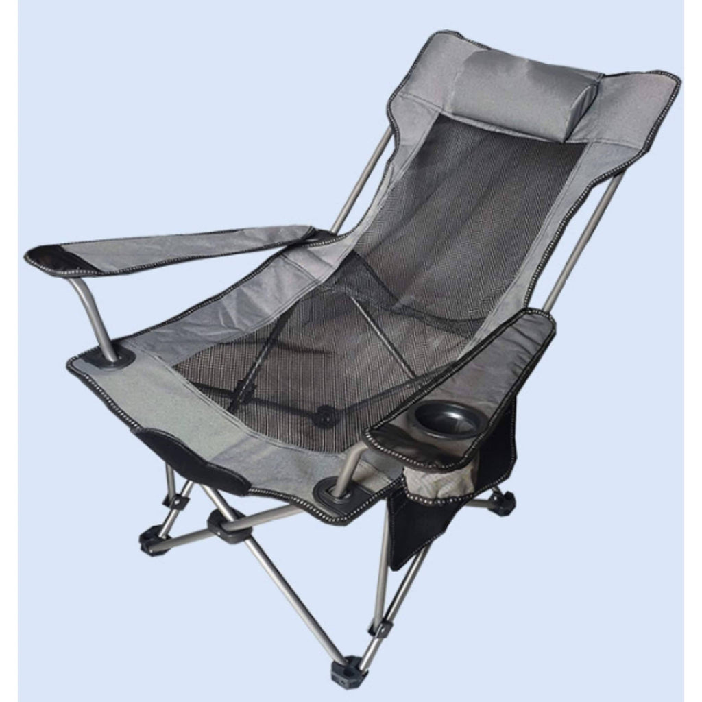 Grey Adjustable Beach Camping Chair with Net A177