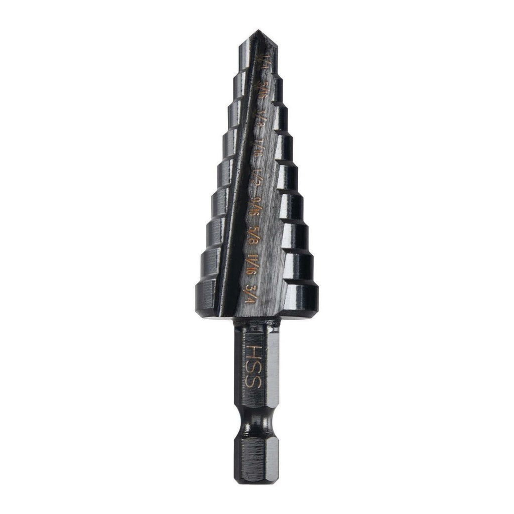 1/4 in. to 3/4 in. Black Oxide Step Drill Bit U6495