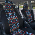 Two Tone Pattern Car Seat Covers Polyester U1731