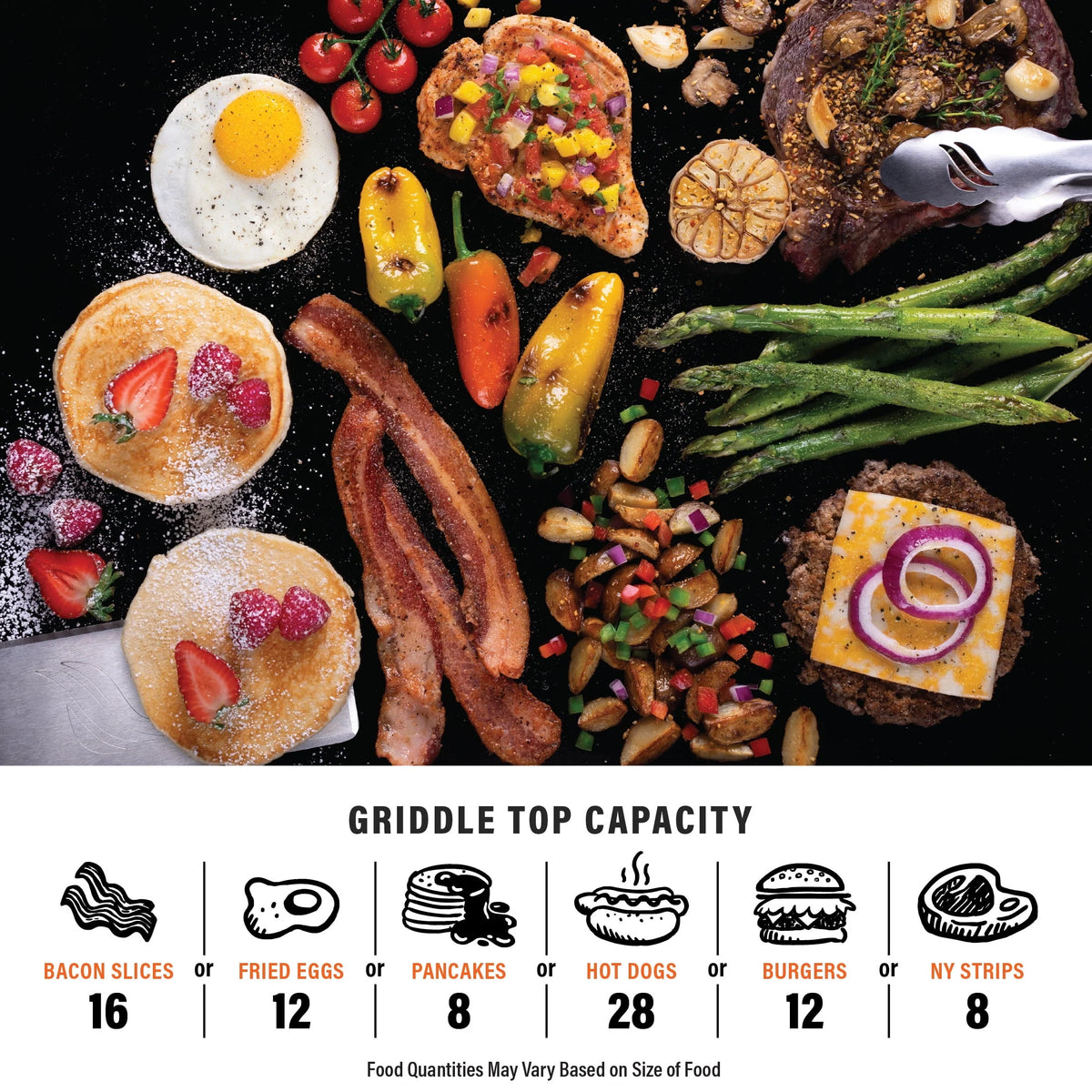 2-Burner Propane Camping Griddle with Hood and Handle N722754