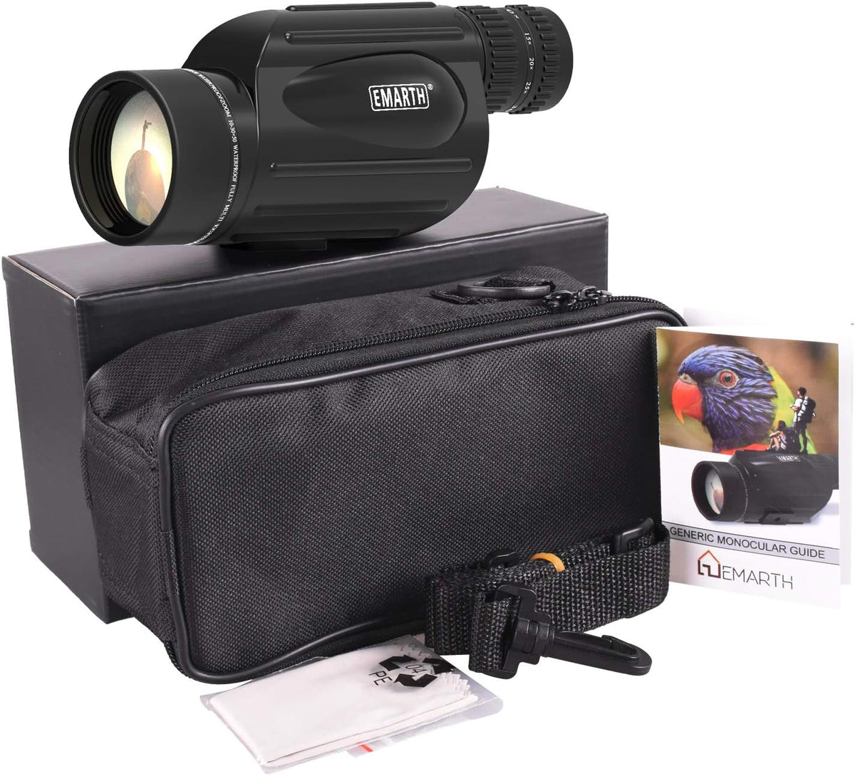 10-30X50 Zoom Monocular Telescope BAK4 Prism Waterproof V416